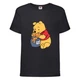 Футболка детская Винни Пух 004 (Winnie Pooh) черная (WIP blc 004) 152 см - изображение 1
