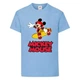 Футболка детская Микки Маус 008 (Mickey Mouse) голубая (MMS lbl 008) 116 см - изображение 1