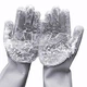Силиконовые многофункциональные перчатки для мытья и чистки Magic Silicone Gloves Серые - изображение 3