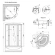 Душевой бокс Lidz Tani SB90x90.SAT.HIGH.GR - изображение 2