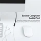 Кабель Vention Audio 3.5 мм - 3.5 мм, M/F, 1 м, чорний (BHBBF) - зображення 7