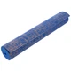 Килимок для йоги Льняний (Yoga mat) двошаровий 6мм (розмір 185x62x0, 6см, джут, Синій) (FI-2441_Синій) - изображение 3