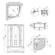 Гидромассажный бокс Lidz Tani SBM90x90.SAT.HIGH.FR LTSBM9090SATHIGHFR - изображение 9
