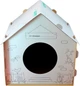 Домик для собак и кошек Lucky Pet ЭКО Домик "Уикенд" 45x45x45 см Белый (4820224213231) - изображение 2