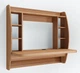Стол компьютерный навесной из ЛДСП Comfy Home AirTable - I LB Zeus орех - изображение 1