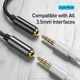 Переходник Type-C на наушники mini jack 3.5mm AUX BASEUS L54 (0.09m, DAC). Black - изображение 7