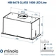 Вытяжка Minola hbi 6673 bl glass 1000 led Line - изображение 9