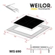 Электрическая варочная поверхность weilor wis 690 black - изображение 6