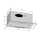 Вытяжка Ventolux box 60 inox (650) pb - изображение 5