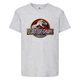 Футболка детская Парк Юрского Периода 007 (Jurassic Park) серая (JPK gry 007) 128 см - изображение 1