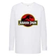 Лонгслив реглан Парк Юрского Периода 006 (Jurassic Park) белый (JPK wh 006) 128 см - изображение 1