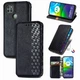 Чехол Deexe Rhombus Wallet для Motorola Moto G9 Power - Black - изображение 1
