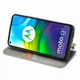 Чехол Deexe Rhombus Wallet для Motorola Moto G9 Power - Grey - изображение 7