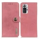 Чехол-книжка с застежкой KHAZNEH Wallet Cover для Xiaomi Redmi Note 10 Pro - Pink - изображение 1