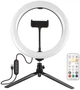 Кольцевая USB LED лампа Puluz PKT3082B 10" + настольный штатив - изображение 1
