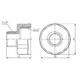 Переход SD Forte 1/2"х1/4" ВН SF360156 - изображение 2