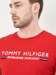 Футболка хлопковая длинная мужская Tommy Hilfiger 10637.3 S Красная - изображение 4