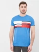 Футболка хлопковая длинная мужская Tommy Hilfiger 10645.6 M Голубая - изображение 1