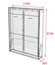Кровать-шкаф двухспальная Smartmebel Mira 200 см х160 см (MI-V-160-08-01-03) - изображение 4