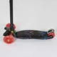 Детский трехколесный самокат Best Scooter А 24659 /779-1308 MAXI со светящимися колесами и съемным рулем, Черный с разноцветными молниями - изображение 3