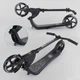 Самокат двухколесный Best Scooter c PU колесами, широким велосипедным рулем, новым зажимом руля Black (98440) - изображение 3