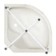 Душевой бокс Lidz Tani SB90x90.SAT.HIGH.GR, стекло тонированное 4 мм - изображение 13