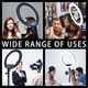 Кольцевая LED лампа селфи подсветка набор блогера Ring Light AL-360 36см 220V с 1 креплением для телефона + пульт - изображение 4