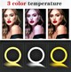 Кольцевая LED лампа селфи подсветка набор блогера Ring Light RGB MJ36-36см USB с 3 креплениями для телефона - изображение 4