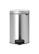Ведро для мусора 12 литров Brabantia 113604 Pedal Bin NewIcon матовая сталь - изображение 1