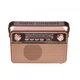 Радио аккумуляторное с Bluetooth и пультом управления Kemai Retro Brown MD-505-BT - изображение 1