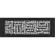 Вентиляційна решітка Kratki ABC чорна 17x49 - зображення 1