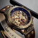 Механічний годинник з автоподзаводом Vintage Skeleton (brown) гарантія 12 місяців - зображення 10