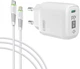 Сетевое зарядное устройство Intaleo TCGQPD120L 1USB 3A White + Cable USB-Lightning (1283126510007) - изображение 1
