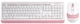 Комплект (клавіатура, миша) бездротовий A4Tech FG1010 White/Pink USB - зображення 1