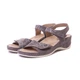 Босоножки женские Grey 712-1 Mubb Кожа и замша 41 Серый (2296-27147) - изображение 1