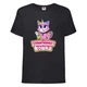 Футболка детская Радужная Кошка 005 (Rainbow Cat) черная (RNC blc 005) 164 см - изображение 1