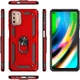 Чехол Shield для Motorola Moto G9 Plus бампер противоударный с подставкой Red - изображение 6