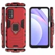 Чехол Iron Ring для Xiaomi Redmi 9T противоударный бампер с подставкой Red - изображение 5
