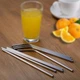 Металеві еко трубочки для напоїв STRAWS BAR багаторазові соломинки для коктейлів з металу в наборі 8 штук і 2 щітки для чищення SILVER (SRSTRSILVR01) - зображення 6