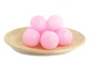 Гірлянди декоративні Cotton Balls 10led, діам 6см, довжина 180см на батарейках АА Рожевий - зображення 1