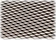 Решетка в бампер защитная декоративная Poputchik черная 1x030 №2 мелкая (151-103-2-К) - изображение 1
