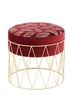 Табурет Kayoom Mateo T225 Bordeaux/Gold - изображение 1