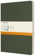 Набір зошитів Moleskine Cahier великий 19 х 25 см в лінію зелений - изображение 1
