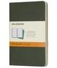 Набір зошитів Moleskine Cahier кишеньковий 9 х 14 см в лінію зелений - изображение 2