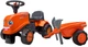 Jeździk dla dzieci Falk 260C Kubota z przyczepą Pomarańczowy (3016200026037) - obraz 1