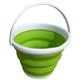 Відро 10 літрів туристичне складане Collapsible Bucket Зелений - изображение 1