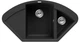 Кухонная Мойка Elleci Easy Corner Full Black 40 Черный - изображение 1