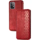 Кожаный чехол-книжка GETMAN Cubic (PU) для Samsung Galaxy A32 4G Красный - изображение 2