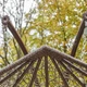 Підвісне крісло кокон Дабл штучний ротанг рошен/метал коричневий, бежевий колір подушки Українські конструкції - зображення 4