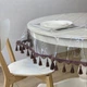 Силиконовая Скатерть с сиреневой бахромой 270х150 см - изображение 3